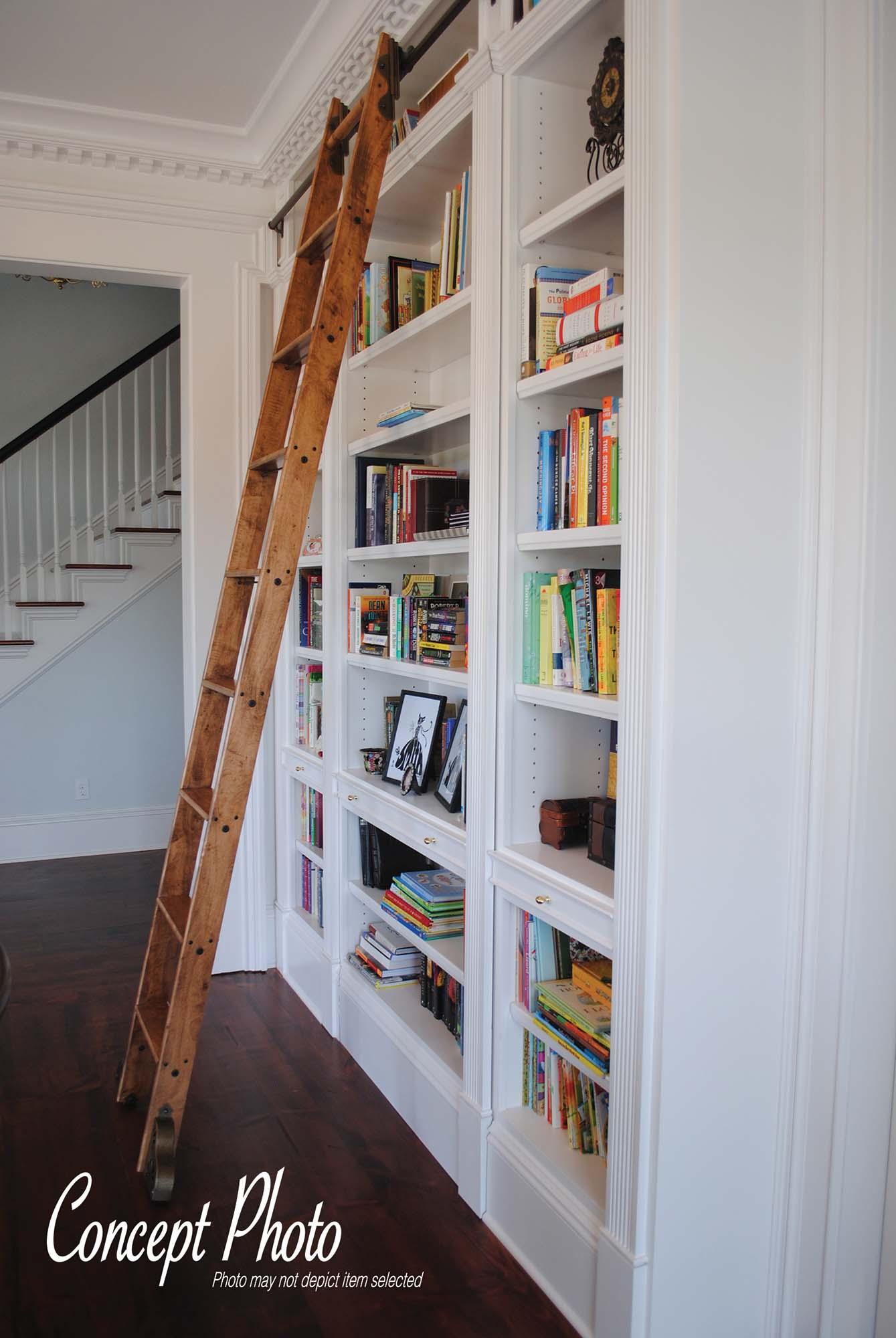 Unfinished ladder bookshelf discount