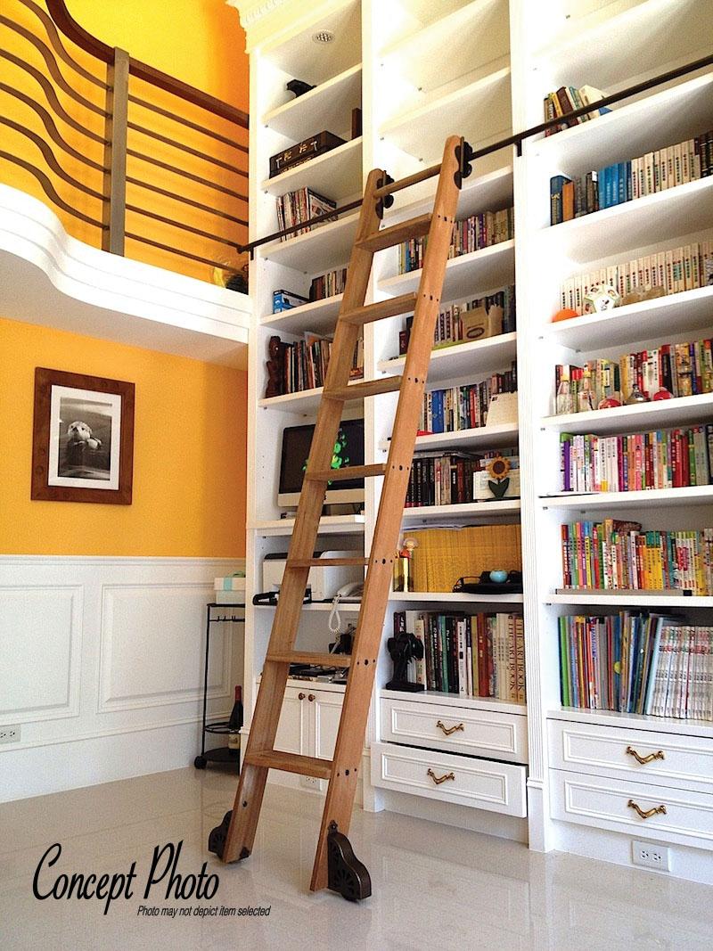 Unfinished ladder bookshelf discount