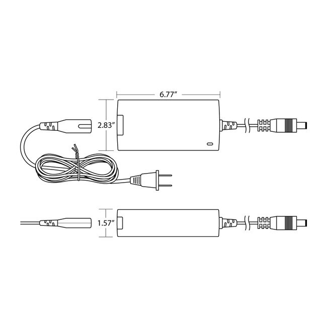 Plug In LED Power Supply | 96 Watts 24V with DC5.5 UL