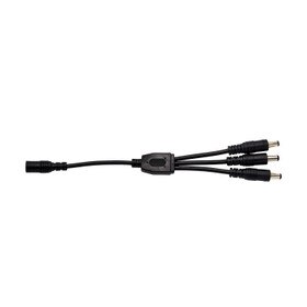 Black 3 Way Sweep Cable with DC5.5 Ends 12"