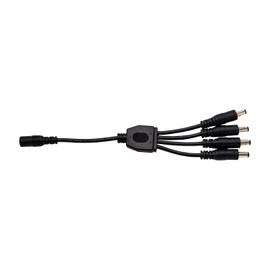 Black 4 Way Sweep Cable with DC5.5 Ends 12" Long