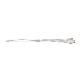 White Five Way Sweep Connector Cable Dc5.5