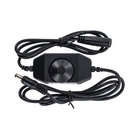Inline Rotary LED Dimmer Switch 12V/24V Black