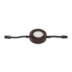 2-3/4" Diameter Puck Light 5700K 3.8 Watts | 166 Lumens Per Fixture 120V ETL | Oli Rubbed Bronze Aluminum | LED-L1TW-OB-CW Series