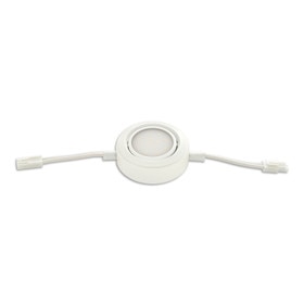 2-3/4" Diameter Puck Light 4000K 3.8 Watts | 180 Lumens Per Fixture 120V ETL | White Aluminum | LED-L1TW-WH-PW-FR Series
