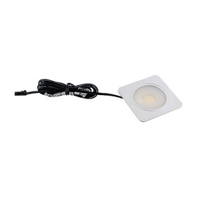 2-7/16" Square Diameter Puck Light 6500K-6500K 3.5 Watts | 260-300 Lumens Per Fixture 12V UL | Satin Aluminum