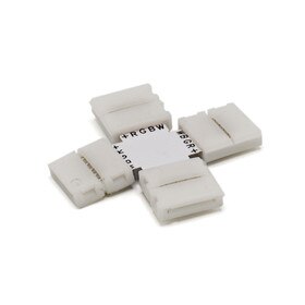 Usable 4Way Cross Connector for Cut Pieces of RGBW Ribbon 12MM
