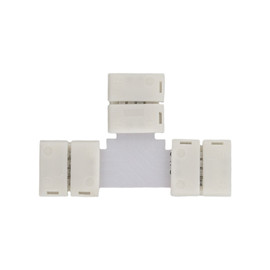3way T Connector for Cut Pieces of 3/8" (10mm) LED Ribbon