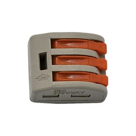 Three Pole Splice Connector 18-22AWG 32A Max