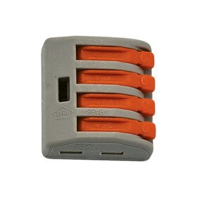 Four Pole Splice Connector 18-22AWG 32A Max