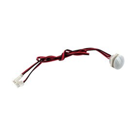 7/8in Dia Button Light | 0.3 Watts | (6500K) Cool White 12V | Works With 12V Power Supply and RGB Controller