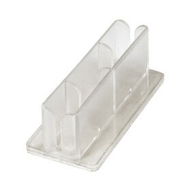 Clear Styrene Sign Holder With Adhesive, 2-3/8" X 1-1/16"