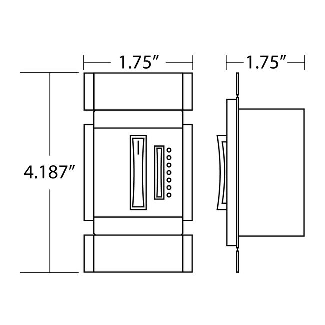 Legrand sofTap LED Dimmer Switch 120V LGD120DIMSTWH