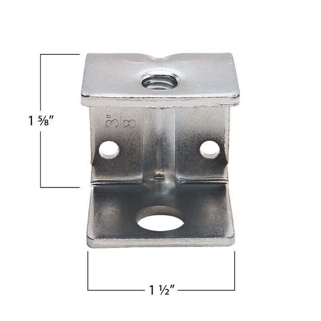 1-5/8in H x 1-1/2in W | Corner and Support Brace for 5/16-18 Threaded Stem | LL-159 Series