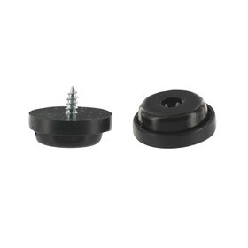 Black | PVC/Polystyrol/Polystyrene | Low Profile Glide