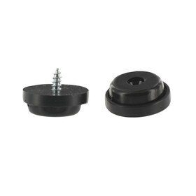 Black | PVC/Polystyrol/Polystyrene | Low Profile Glide