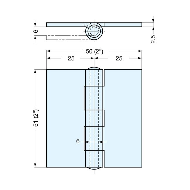 Stainless Steel WeldOn Hinge LSK11571