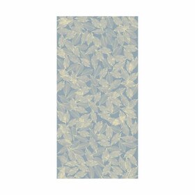 4ft H | Cream Leaves, Blue | Translucent Panel