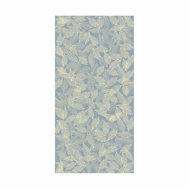 4ft H | Cream Leaves, Blue | Translucent Panel