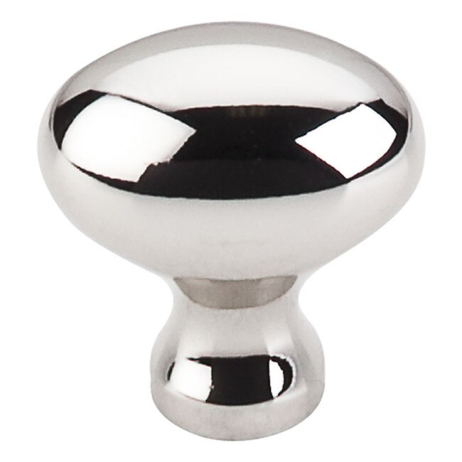 Egg Knob 1 1/4" Diameter Polished Nickel