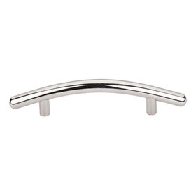 Curved Bar Pull 3 3/4" C/C Polished Nickel