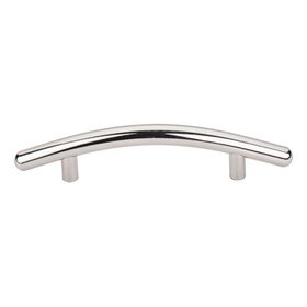 Curved Bar Pull 3 3/4" C/C Polished Nickel