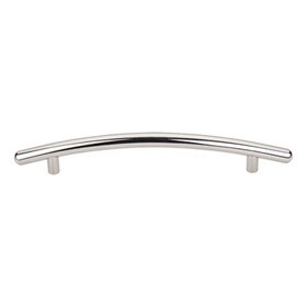 Curved Bar Pull 6 5/16" C/C Polished Nickel