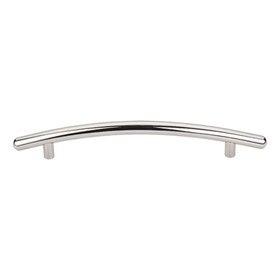 Curved Bar Pull 6 5/16" C/C Polished Nickel