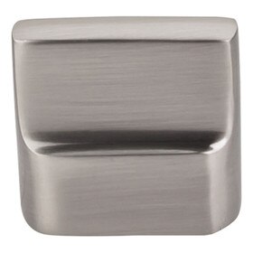 Aspen Ii Flat Sided 7/8" C/C Knob Brushed Satin Nickel