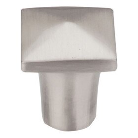 Aspen Ii Square Knob 3/4" Brushed Satin Nickel