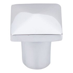 Aspen Ii Square Knob 3/4" Polished Chrome