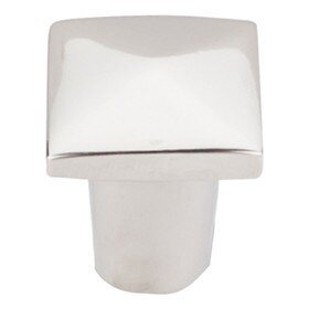 Aspen Ii Square Knob 3/4" Polished Nickel