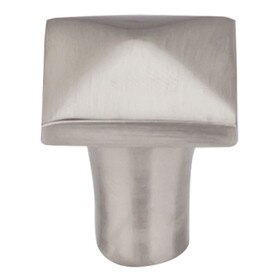 Aspen Ii Square Knob 7/8" Brushed Satin Nickel