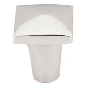 Aspen Ii Square Knob 7/8" Polished Nickel