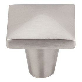 Aspen Ii Square Knob 1 1/4" Brushed Satin Nickel