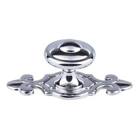 Canterbury 1-1/4" W/Backplate Knob Polished Chrome