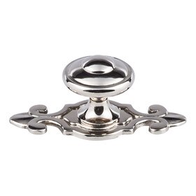 Canterbury 1-1/4" W/Backplate Knob Polished Nickel