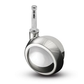 2in (50mm) Dia | Swivel Metal Ball Furniture Caster | 5/16in x 1-1/2in Long Gripneck Stem And Socket