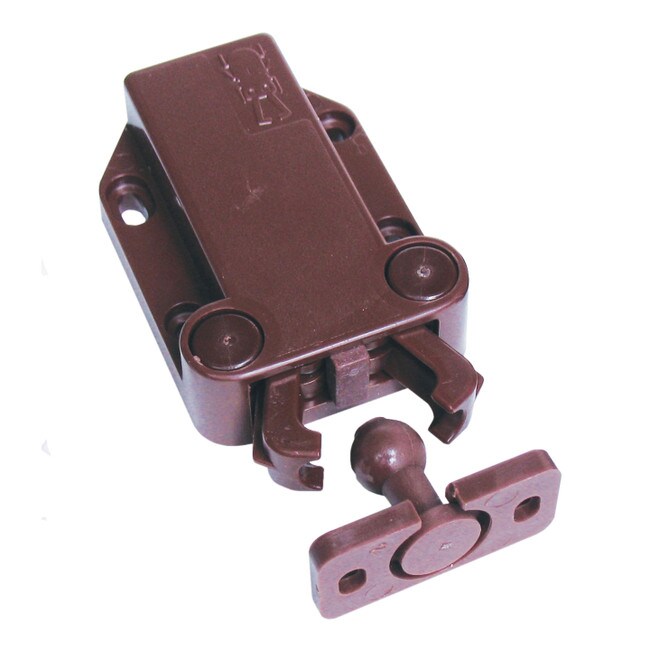 1-5/16" Long Brown ABS Non-Magnetic Touch Latch
