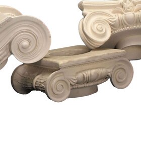 Decorative Resin Roman Ionic Capital for 8" Diameter Tapered Wood Columns