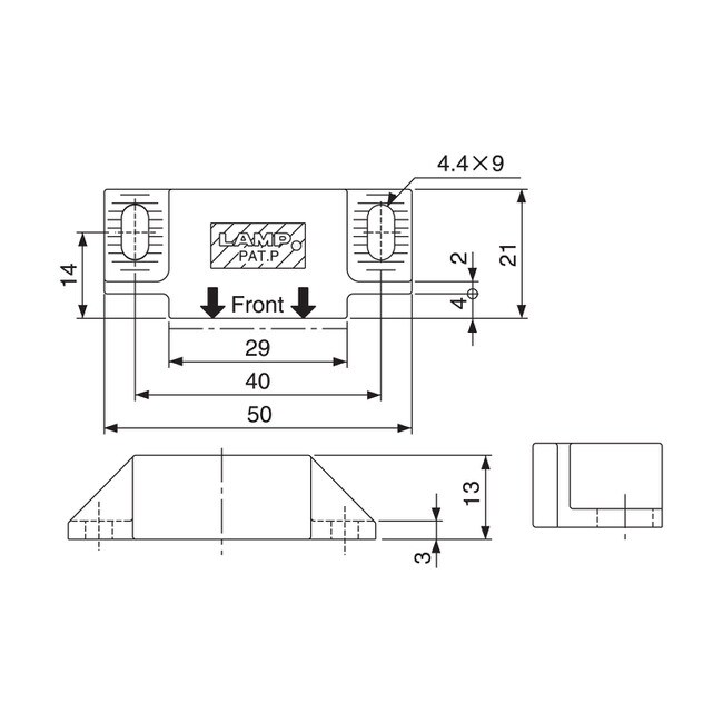 White Polyacetal Sealed Magnetic Catch