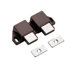 White ABS Double Magnetic Touch Latch