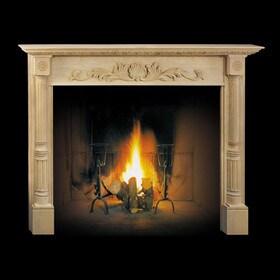 58" Inside Width x 42" Inside Height Solid Maple Hand Carved Fire Surround | ML-8 Series