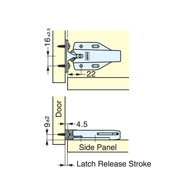 High Temp Touch Latch