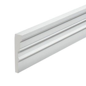 Fypon | 7in H x 1-3/4in Proj | Primed White Polyurethane Panel Moulding | 16ft Long
