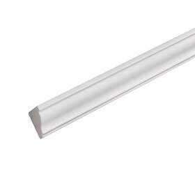 Fypon | 1-3/4in H x 1in Proj | Primed White Polyurethane Crown Moulding | Inside Corner