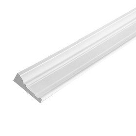 Fypon | 3-3/4in H x 3-3/8in Proj | Primed White Polyurethane Crown Moulding | Inside Corner