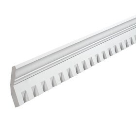Fypon | 5-1/16in H x 5-1/16in W | Primed White Polyurethane Butt Joint Corner Panel Moulding | Accessory