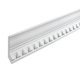 Fypon | 7-3/8in H x 7-3/8in Proj | Primed White Polyurethane Butt Joint Corner Panel Moulding | Accessory