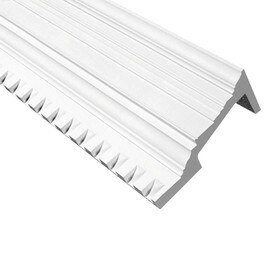 Fypon | 14-1/2in H x 6-3/4in Proj | Primed White Polyurethane | Crown Moulding | 12' Long
